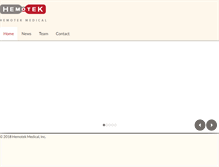 Tablet Screenshot of hemotekmedical.com